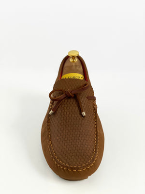 The Classic Tan Moccasin Leather Slipper Shoe With Sheepskin Lining, Rubber Soles, Leather Shoelaces, Whipstitch Details At Toe, Classic Woven Styling, And Moc-toe moccasin with saddle bit. The Moccasin is made entirely out of the softest, most comfortable, breathable and durable leather. Jebranco New York NYC. Men Moccasin Slipper Shoe, Man Moccasin Slipper Shoe, Boat Shoe, Leather Shoe, NYC Shoe Store, NYC Online Shoe Store, Slippers, Slipper Shoe. Custom Made Shoe In NYC. Tan Moccasin Slipper Shoe.